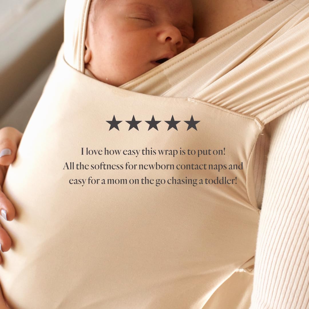 WildBird Newborn Baby Carrier - Aerial Buckle Wrap with Head Support & Padded Waist Belt | Soft Fabric, 0-6 Months