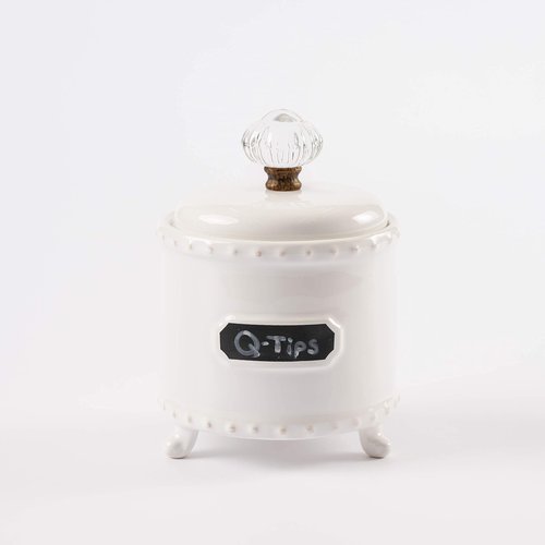 Mud Pie Circa Chalkboard Label Bath Canister Set of 2