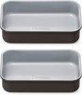 Caraway Nonstick Baking Pan Duo - 9” x 6.5” Deep Ceramic Casserole Dish - Non-Toxic, Aluminized Steel - Black