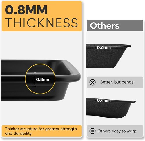 Half Sheet Pan by [Brand Name] - 17.3” x 13.1” Non-Stick Baking Sheets | Heavy-Duty Cookie Trays