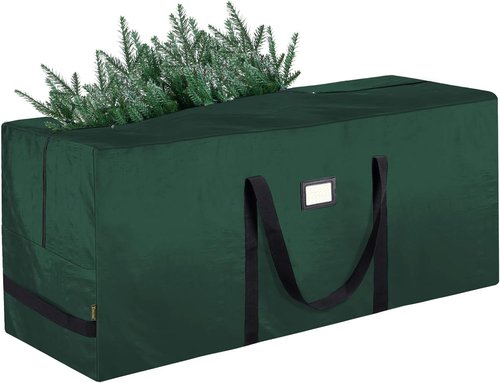 BALEINE Christmas Tree Storage Bag - Heavy Duty Extra Large Design with Reinforced Handles | 9 ft Green