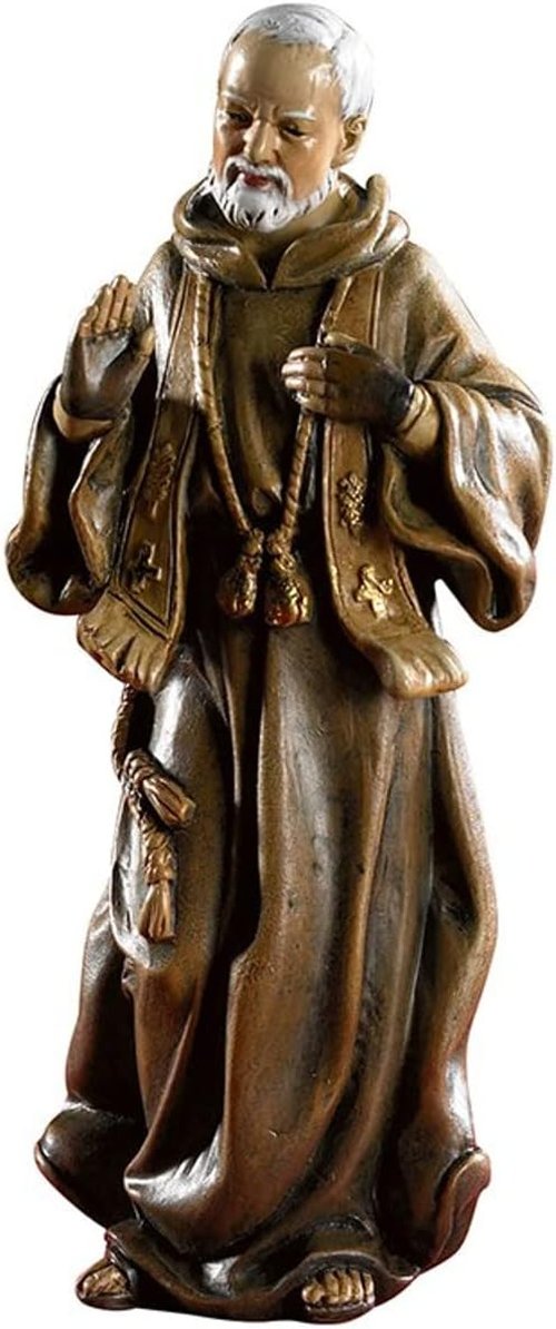 Avalon Gallery Bellavista Mini Saints Statue - 4-Inch Saint Pio Figurine in Gift Box