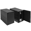 BOATISLE 15 Pack VHS Album Case, Black VHS Tape Protector Case, VHS Cassette Storage Box with Full Window Cover