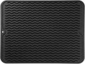 MicoYang Silicone Dish Drying Mat - Eco-Friendly, Heat-Resistant Kitchen Counter Mat | 16" x 12" Black
