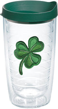 Tervis Shamrock Made in USA Double Walled Insulated Tumbler Travel Cup Keeps Drinks Cold & Hot, 16oz, Classic