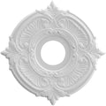 Ekena Millwork CMP13AT Attica Thermoformed PVC Ceiling Medallion (Fits Canopies up to 5"), 13"OD x 3 1/2"ID x 3/4"P