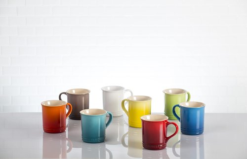 Le Creuset Stoneware Vancouver Mug, 14 oz., Peche