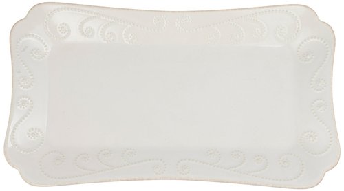 Lenox French Perle Hors D'Oeuvre Tray, 13.5-Inch, White -