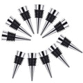 50 Pcs Stainless Steel Wine and Beverage Bottle Stoppers Ball Designed Wine Bottle Corks Tapered Storage Crafts Art DIY