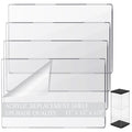 Thyle 4 Pcs Acrylic Replacement Shelf Cabinet Compatible with Detolf, Extra Accessories for Transparent Display Shelf 18 Lbs Load Capacity 11" x 15" x 1/3" Thick 8mm