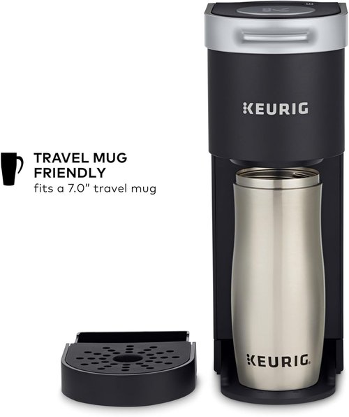 Keurig K-Mini Coffee Maker - Compact Single Serve K-Cup Pod Brewer | 6 to 12oz Brew Size, Black