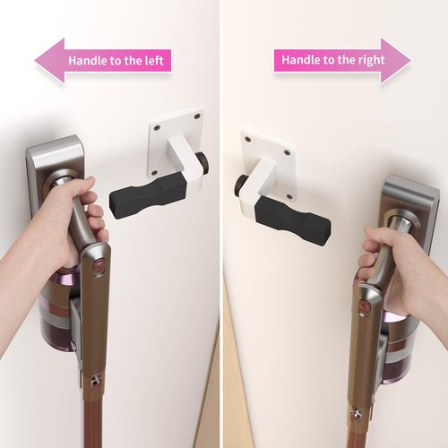 Blanou Shark Vacuum Cleaner Wall Mount Mini Shark Cordless Vacuum Stand Compatible for Shark IX141 IZ562H IZ682H IZ361H IZ462H IZ163H IZ363HT IZ483H and V7 V8 V10 V11 V12 V15 (White)