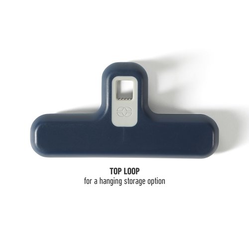 Calphalon Prime 4 Pack Polypropylene w/Thermoplastic Rubber Chip Bag Clips - Navy Blue