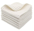 VeraSong Microfiber Kitchen Cleaning Cloth Thick Dish Rags Waffle Weave Washcloths Dish Cloths Ultra Absorbent Odor Free 12inch X 12inch 6 Pack Beige