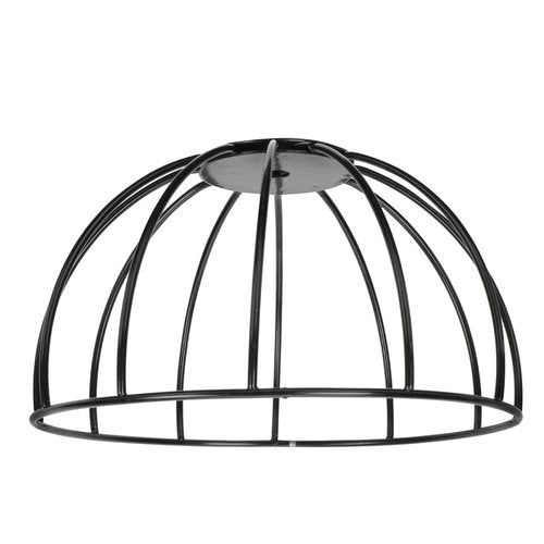 DOITOOL Black Chandelier Stand Iron Lampshade Bracket Pendant Lamp Holder E27 Compatible Ceiling Light Fixture for Home Bar Restaurant Bedroom Lighting
