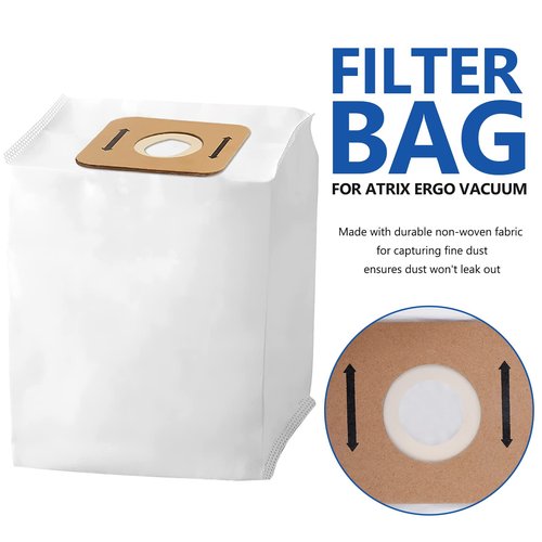 KEEPOW 20 Pack VACBP6 Vacuum Bags for Atrix, 8 Quart HEPA Filter Bag Replacement for Atrix Ergo Backpack Vacuum VACBP1, VACBP36V, VACBPAI