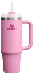 STANLEY Quencher H2.0 Tumbler with Handle and Straw 30 oz | Flowstate 3-Position Lid | Cup Holder Compatible for Travel | Insulated Stainless Steel Cup | BPA-Free | Peony