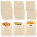 PEASUG Toaster Bags 10 Pack, 3 Sizes Toaster Bags Reusable, Heat Resistant Non-Stick, Washable Toaster Sleeves Compatible with Toaster Microwave, Great for Grill Cheese Sandwich Toast Panini Snacks