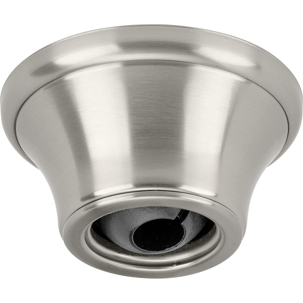 Progress Lighting Ceiling Fan Canopy for Air Pro Ceiling Fans, Ceiling Fan Accessory Compatible with Sloped Ceilings, Steel Construction, Brushed Nickel