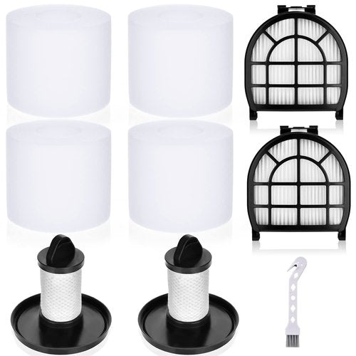 Leadaybetter Filter Replacement for Shark LZ600 LZ601 LZ602 LZ602C APEX UpLight Lift-Away DuoClean Vacuum Cleaner, 2 Post HEPA & 2 Pre Motor Filters 4 Foam Filters, Part # XHFFC600 & XFFLZ600