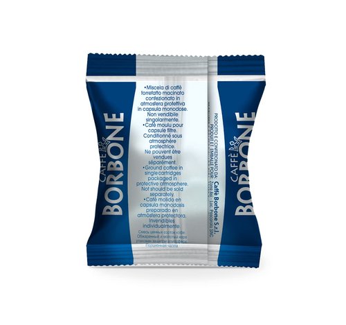 Caffe Borbone Nespresso Compatible Espresso Pods - Refined Taste, Powerful Character and Intense Aroma - NOT COMPATIBLE with Vertuo - Blue Blend - 100 Count -MADE IN ITALY