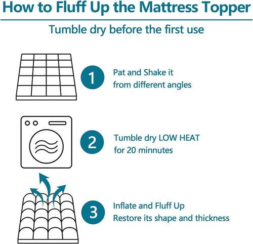 CHOKIT Queen Mattress Topper - Extra Thick Pillow Top for Back Pain Relief | Cooling Bed Cover, Fits 8-21 Inch Deep Pockets
