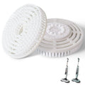2 Pack Upgraded Steam Mop Replacement Brush Heads Compatible with Shark Steam and Scrub Mop S8201 S8001 S8002 S7201 S7001 Series, Short Bristle Cleaning and Polishing Brush for Deep Clean Hard Floors