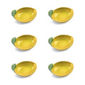 Abode Homewares by TarHong Lemon Fresh Figural Bowl, 8” x 2”, 16-Oz., Pure Melamine, Indoor/Outdoor, Set of 6