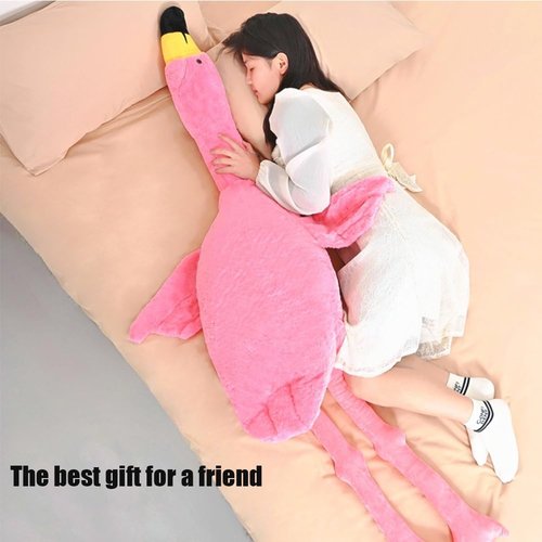 Labauxite Flamingo Stuffed Animal Plush Pillow,Pink Flamingo Soft Plush Doll Toys,Gift for Kids and Adults (62in)