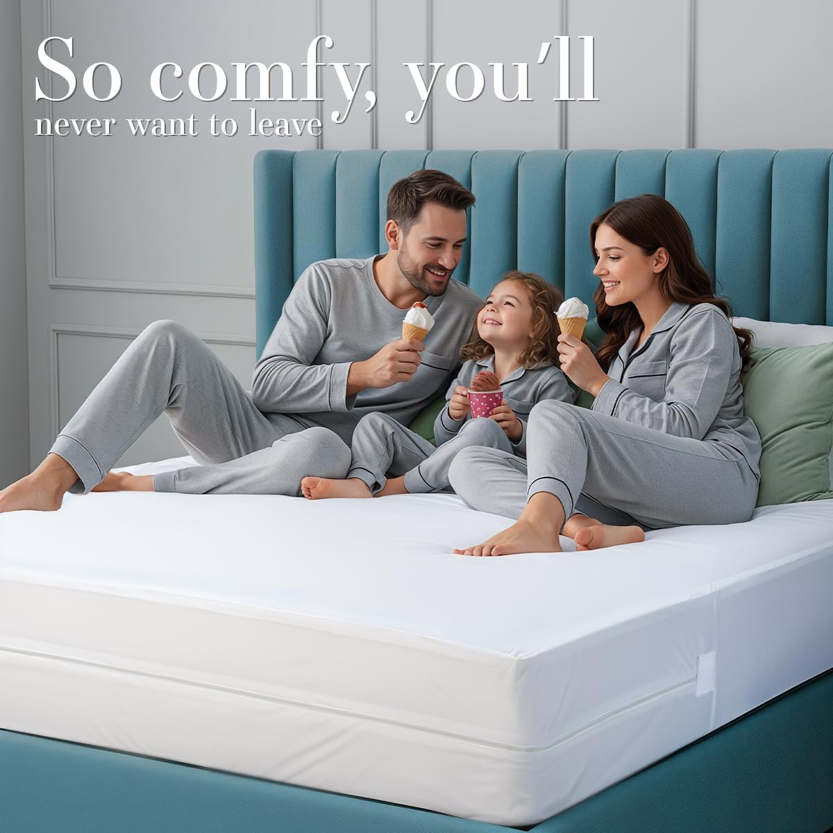 Utopia Bedding Waterproof Mattress Encasement - Full Size, Bed Bug Proof & Absorbent Cover