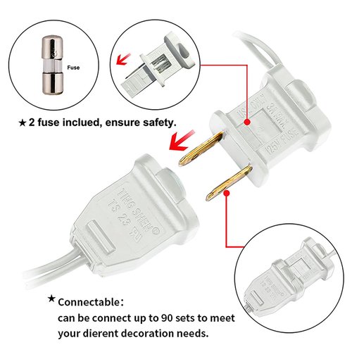 New Upgraded Clear Christmas Lights - 35 Count Classic Warm White Mini String Lights with LED Bulbs for Tree, Crafts, Indoor and Outdoor Use, UL Certified, Connectable, 8.5 Feet White Wire