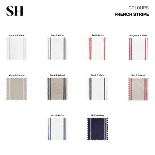 Solino Home Linen Table Runner 156 Inches Long - 100% Pure Linen White and Natural French Stripe Table Runner 14 x 156 Inch for Dining, Spring, Summer