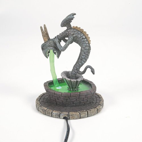 Department 56 | The Nightmare Before Christmas Village Fountain Figurine - Lit, 5 Inch, Multicolor