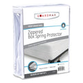 Guardmax Heavy Duty Vinyl Box Spring Cover - Queen Size Waterproof Breathable Zippered Box Spring Encasement - 6 Side Absorbent Boxspring Protects Against Dust Mites, Dirt, Spills, and Stains.