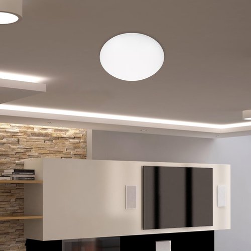 DOITOOL Ceiling Light Cover 10.61 x 3.34 Plastic Mount Ceiling Light Shade Modern Replacement Globes Lamp Shade for Lighting Fixtures