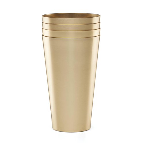 Cambridge EWMT04MTCB1BM 16 Oz Gold All-Purpose Cups, Set Of 4