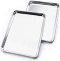 KITCHENATICS Nonstick Baking Sheets - Heavy Duty Aluminum Half Sheet Pans, 13.1" x 17.9", Set of 2