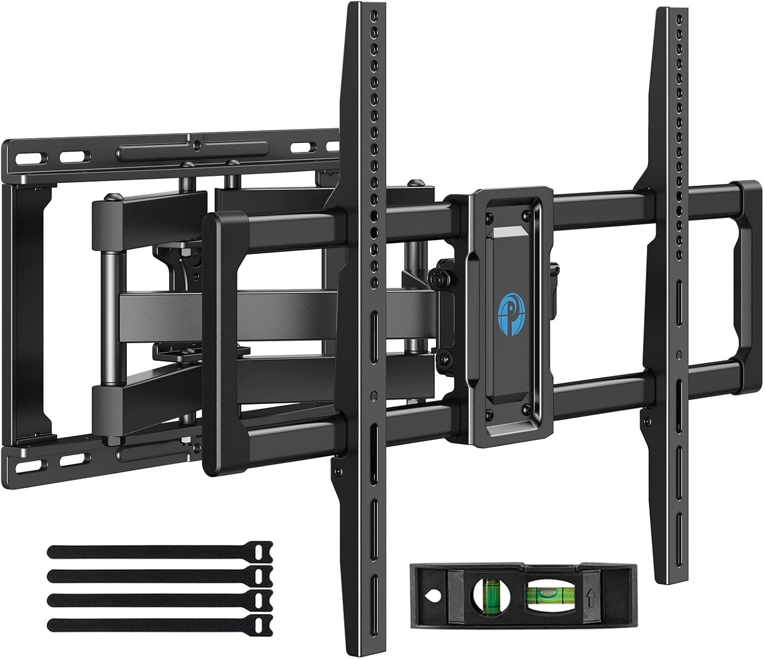 Pipishell Full Motion TV Wall Mount - Swivel Dual Arms for 40–82 Inch TVs | Max VESA 600x400mm, 110 lbs Capacity