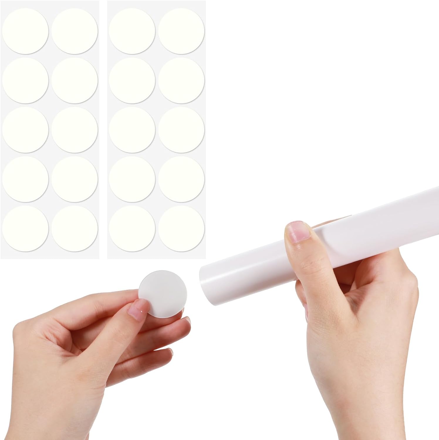 Skiennix Taper Candle Holder Grips - 20 Pcs Snugger Inserts for Weddings & Holiday Parties