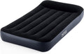 Intex Dura-Beam Airbed - Comfortable Twin Size Pillow Top Mattress with Built-in Pump | Blue