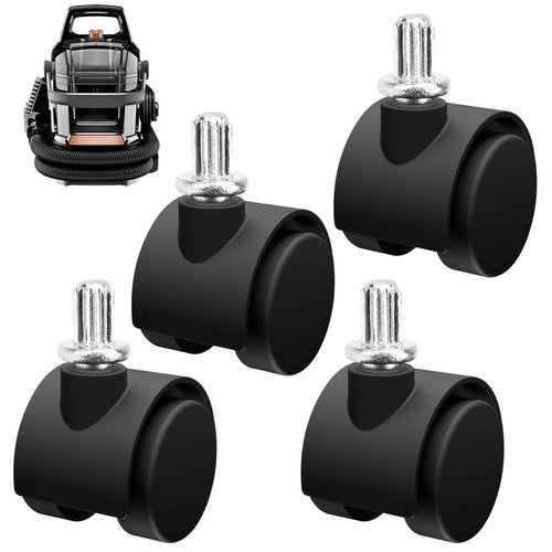4 Pack Castor Wheels for Bissell Little Green HydroSteam Carpet Cleaners 3605 3618 3532 3605F 3605P Replace 1638909