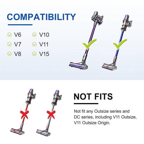 LANMU Trigger Lock Compatible with Dyson V15 V11 V10 V8 V7 V6 Absolute Motorhead Vacuum Cleaner, One-Press Switch for Easy Operation, Finger Pain Relief, Great for Long Cleaning Sessions