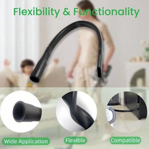 25" Flexible Vacuum Crevice Attachment Tool Vacuum Vacuum Attachment for Vacuum Hoses All 1-1/4" or 1-3/8" (32mm - 35mm) Vacuum Accessories Vacuum Flat Slot Nozzle Interface Inner 24.4inch