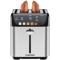 Chefman Smart Touch 2 Slice Digital Toaster, 6 Shade Settings, Stainless Steel with Extra-Wide Slots, Thick Bread and Bagel, +10, Defrost, Removable Crumb Tray