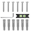 USX Mount Lag Bolt Kit - M8 Lag Bolts for Wood Studs & Fischer Anchors for Concrete Walls | Easy Install with Allen Key & Bubble Level