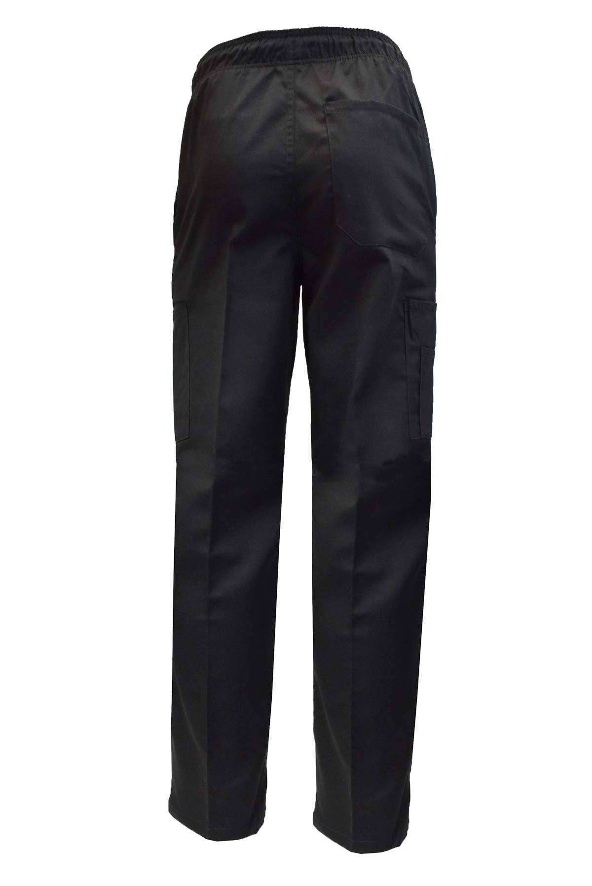 Natural Uniforms Classic 6 Pocket Black Chef Pants with Multi-Pack Quantities Available (3, X-Large)