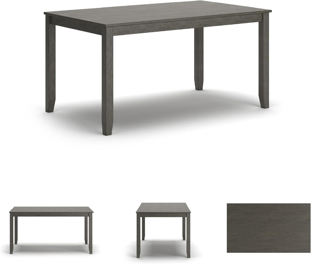Signature Design by Ashley Caitbrook Casual Counter Height Dining Table & Upholstered Bar Stools Set of 7 - Gray