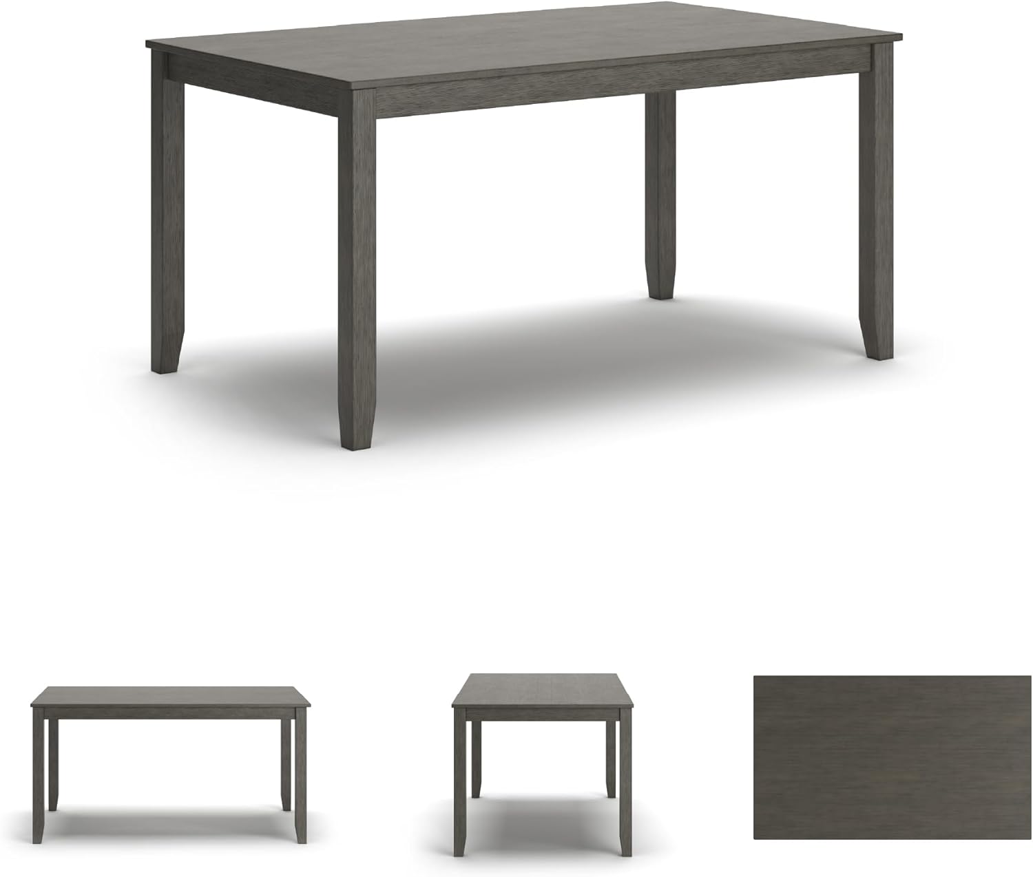Signature Design by Ashley Caitbrook Casual Counter Height Dining Table & Upholstered Bar Stools Set of 7 - Gray