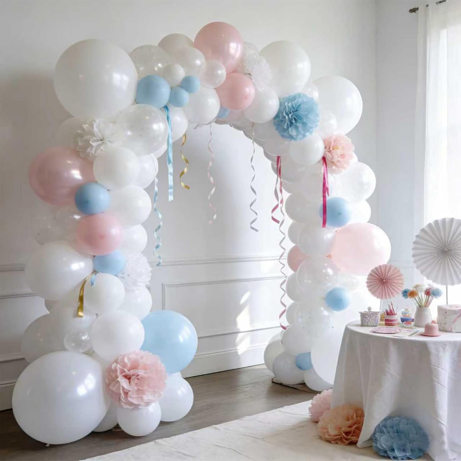 White Balloons - 60 PCS 12-Inch Latex Balloons for Birthday, Wedding, Baby Shower & Holiday Decor