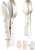 Jack & Rose Portable Press Iron Steamer - Dual Voltage 110-220V, 6+1 Fabric Settings, Travel-Friendly